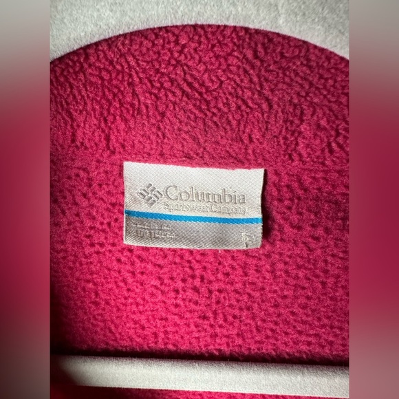 Columbia Full Zip Fleece Jacket Pink Women’s Size Small - Picture 6 of 7